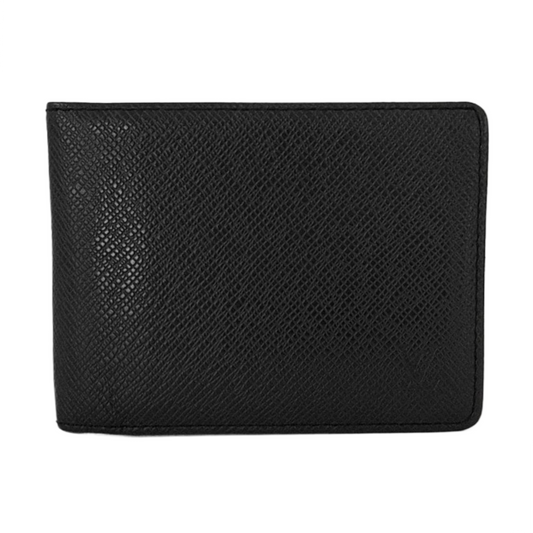 LOUIS VUITTON AMERIGO Black Cowhide Wallet Silver Hardware-(SKU)-951116576