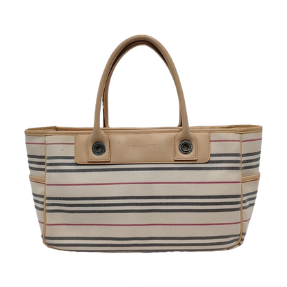 BURBERRY Tote bag White Canvas Tote Bag Ruthenium color hardware-(SKU)-935726448