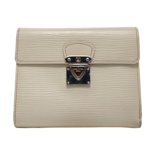 LOUIS VUITTON KOALA 白色EPI牛皮水波纹钱包 Silver Hardware-(SKU)-951270680