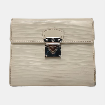 LOUIS VUITTON KOALA 白色EPI牛皮水波纹钱包 Silver Hardware-(SKU)-951270680