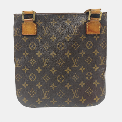 LOUIS VUITTON BOSPHORE Brown Coated Canvas Monogram Single Shoulder Bag Crossbody Golden hardware-(SKU)-950950997