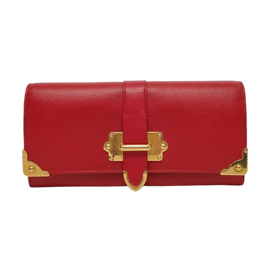 PRADA Cahier mini Red Leather Wallet Sub-bag-(SKU)-951259291