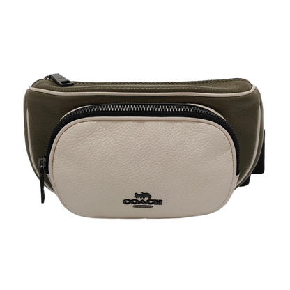 COACH Green Leather Fanny Pack Black hardware-(SKU)-951332811