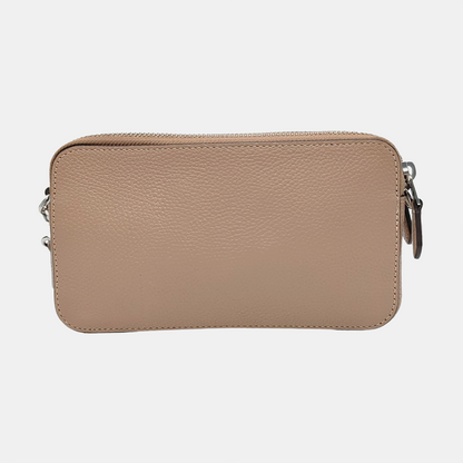 COACH Camera Bag Brown Leather Single Shoulder Bag Crossbody Bag Silver Hardware Removable shoulder strap-(SKU)-951332915