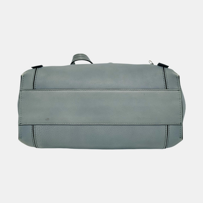 Chloé Milo Light Blue Cowhide Single Shoulder Bag Handbag Golden hardware-(SKU)-951412055