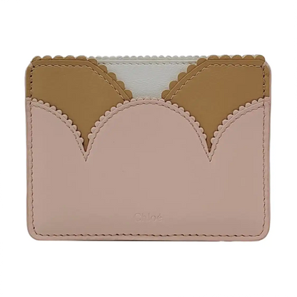 Chloé Pink Cowhide Quilted Card Case-(SKU)-951414121
