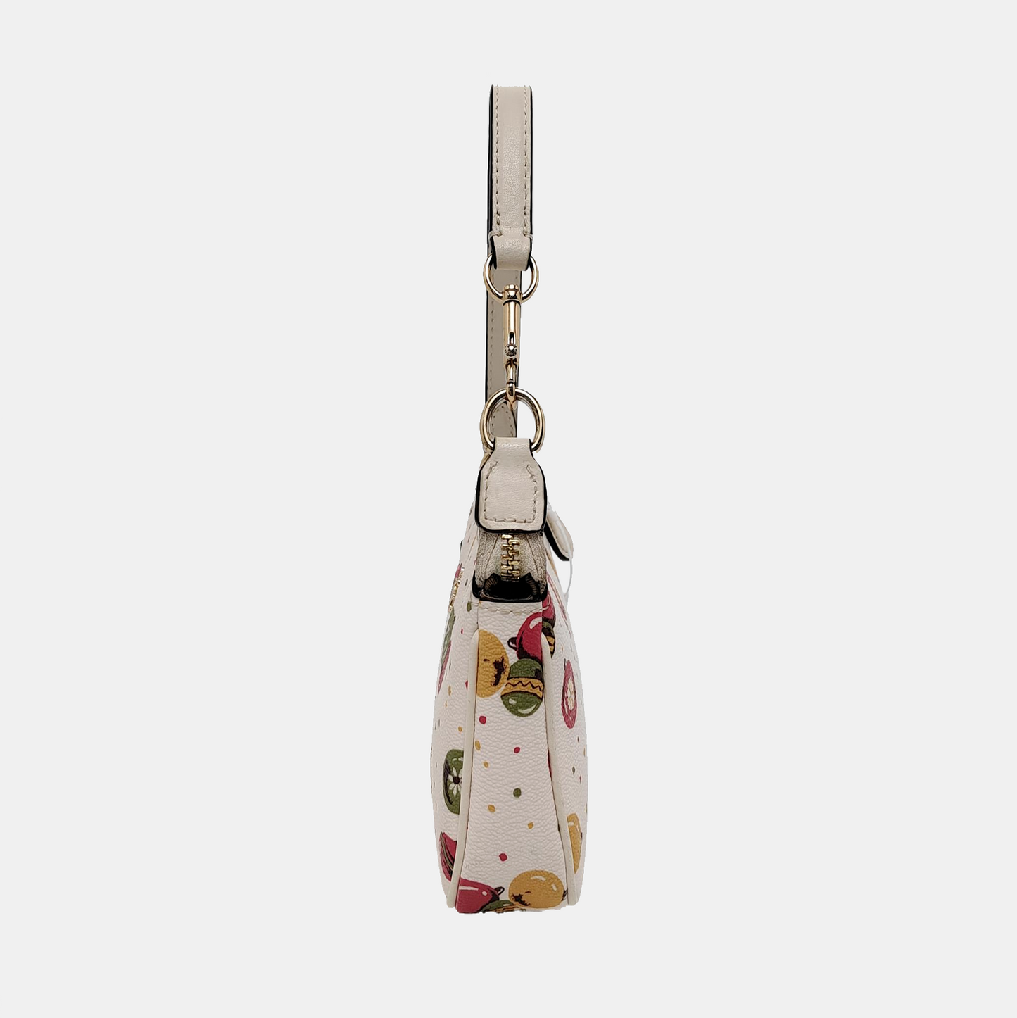 COACH NOLITA White Coated Canvas Printed Handbag Golden hardware-(SKU)-951528417