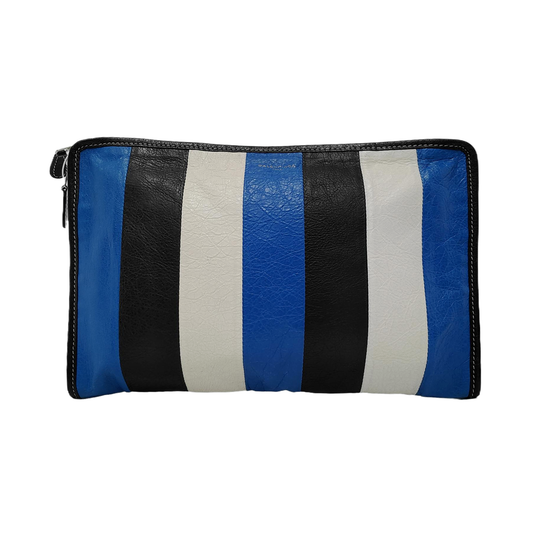 BALENCIAGA Bazar Multicolor Cowhide Clutch Silver Hardware-(SKU)-951793216
