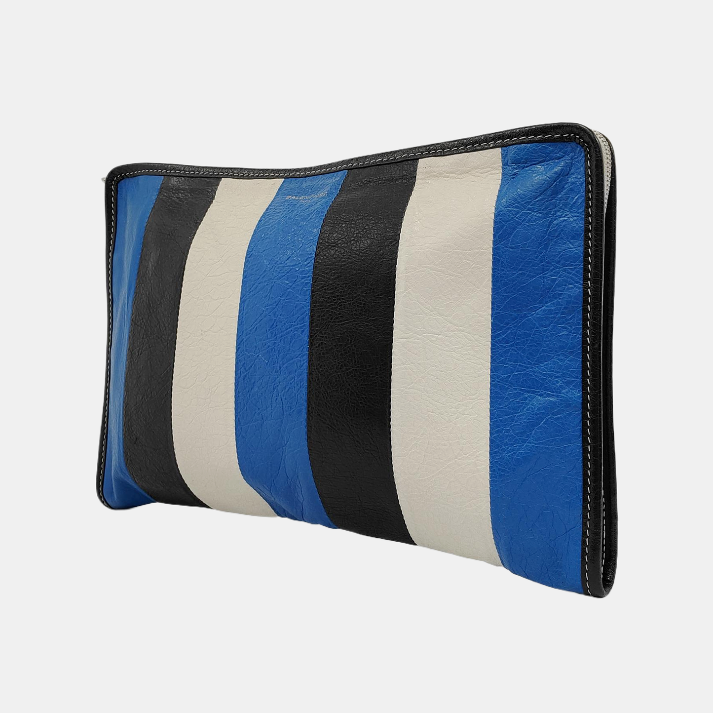BALENCIAGA Bazar Multicolor Cowhide Clutch Silver Hardware-(SKU)-951793216