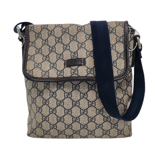 GUCCI Ebony Coated Canvas Monogram Shoulder Tote Crossbody Silver Hardware-(SKU)-951962908
