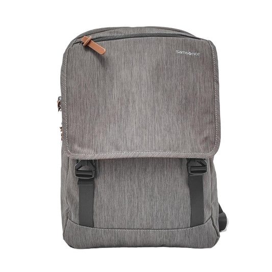 Samsonite Dark Gray Fabric Backpack Ruthenium color hardware-(SKU)-952153767