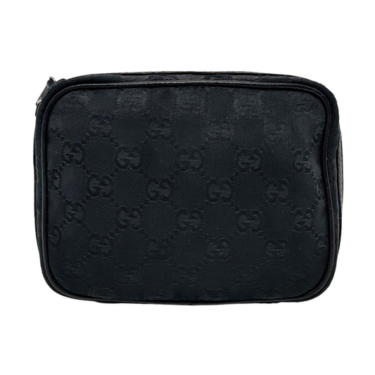 GUCCI Camera Bag Black canvas monogram handbag Black hardware-(SKU)-952266116