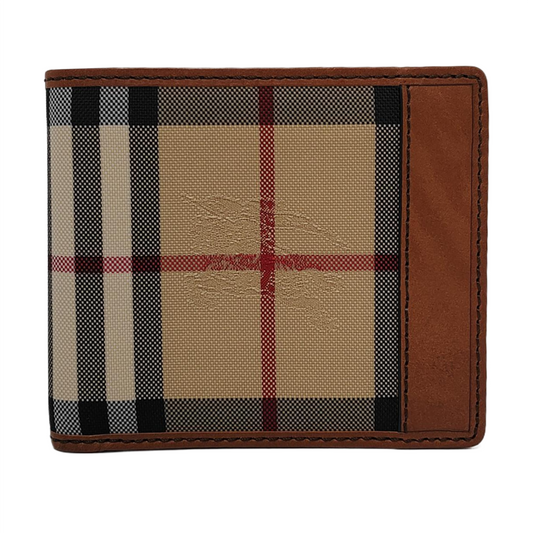 BURBERRY Khaki Fabric Warhorse Grain Wallet-(SKU)-952387517