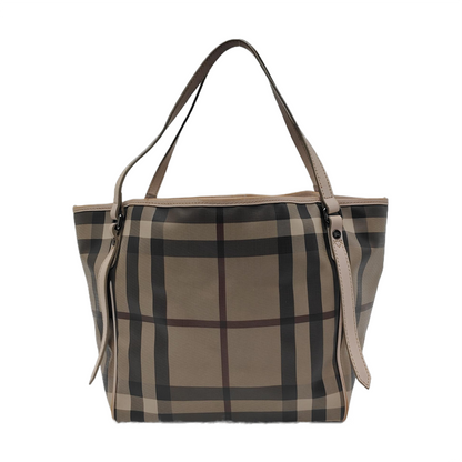 BURBERRY Canterbury Elephant Gray Coated Canvas Single Shoulder Bag Handbag Black hardware Sub-bag-(SKU)-952268685
