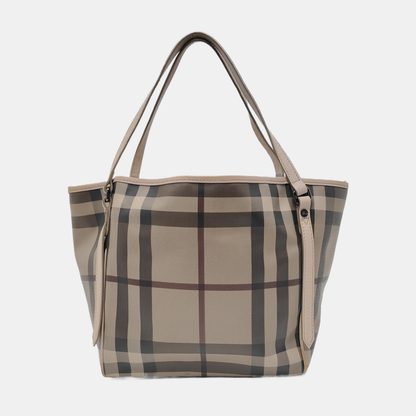BURBERRY Canterbury Elephant Gray Coated Canvas Single Shoulder Bag Handbag Black hardware Sub-bag-(SKU)-952268685