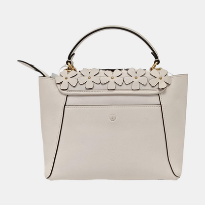 COACH COURIER White leather rivet patchwork single shoulder bag crossbody Golden hardware Removable shoulder strap-(SKU)-13839897