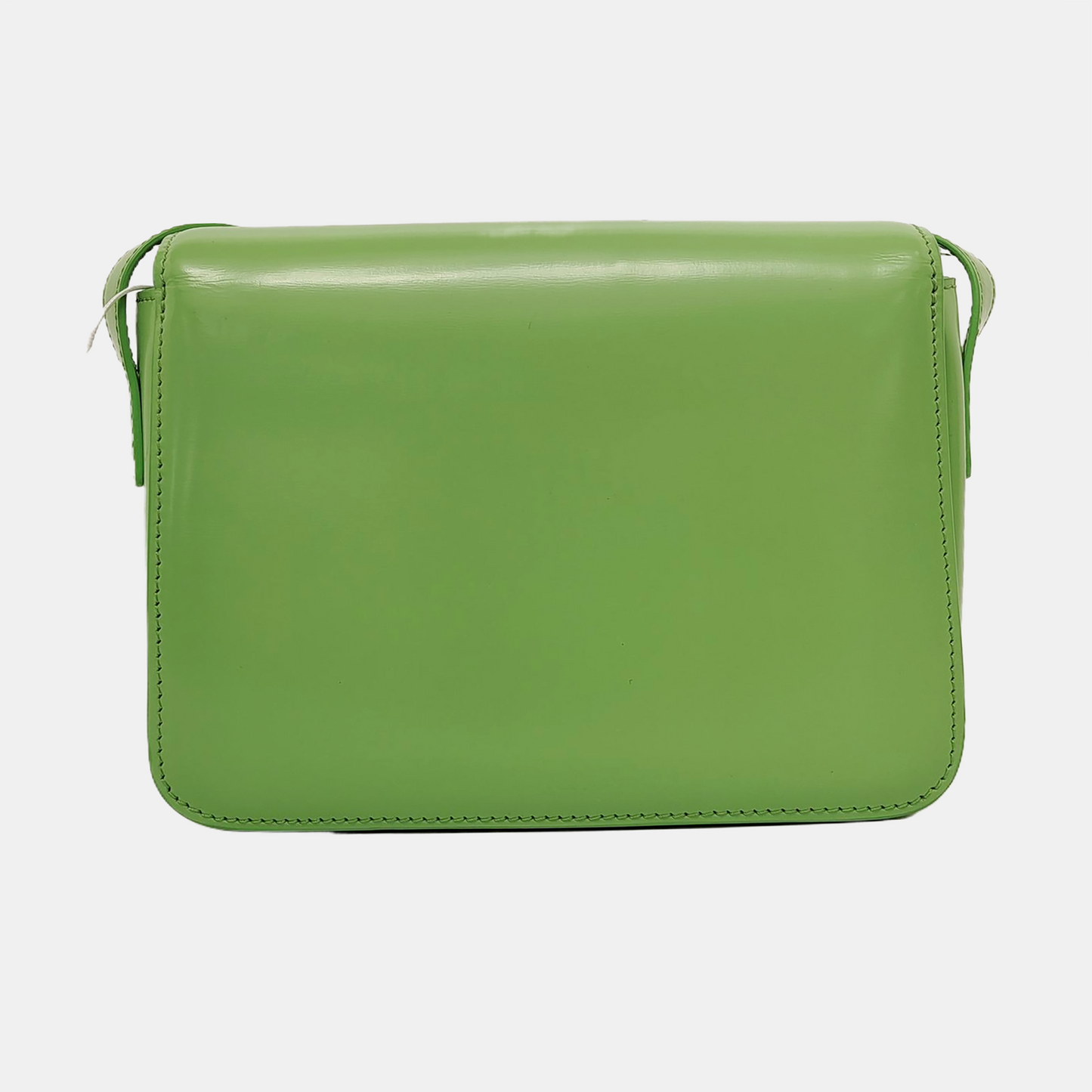 CELINE TRIOMPHE Small Green Calfskin Quilted Crossbody Shoulder Bag Golden Hardware-(SKU)-952956931