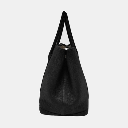 HERMÈS Garden Party 36 Black Negonda Calfskin Garden Bag Handbag Silver Hardware D-(SKU)-951701522