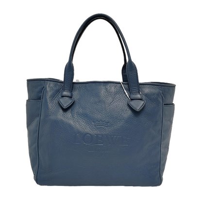 LOEWE Tote bag Blue Leather Tote Bag Golden hardware-(SKU)-945163110
