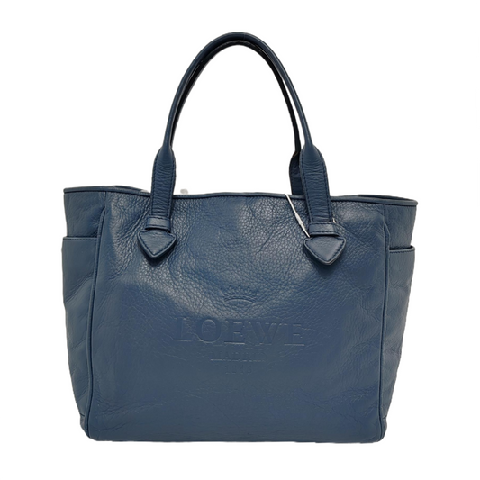 LOEWE Tote bag Blue Leather Tote Bag Golden hardware-(SKU)-945163110