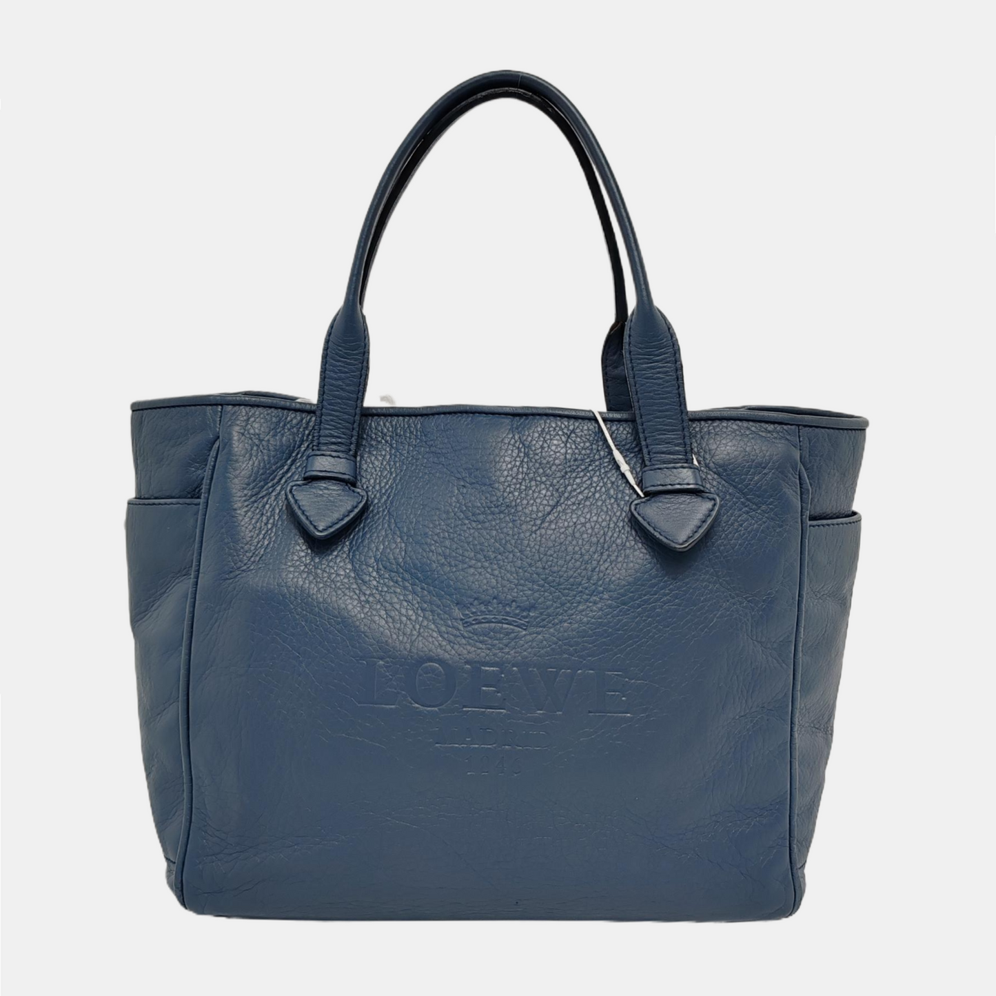 LOEWE Tote bag Blue Leather Tote Bag Golden hardware-(SKU)-945163110