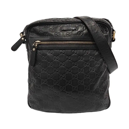 GUCCI GG Imprime Brown Leather Vintage Shoulder and Crossbody Bag Golden hardware-(SKU)-953018922