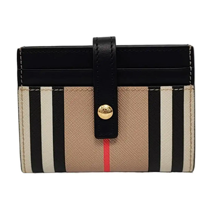 BURBERRY Folding Card Yellow Coated Canvas Wallet Golden hardware-(SKU)-953081006