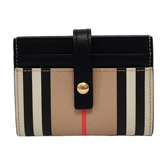 BURBERRY Folding Card Yellow Coated Canvas Wallet Golden hardware-(SKU)-953081006