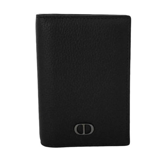 DIOR Black Cowhide Card Case-(SKU)-953190341