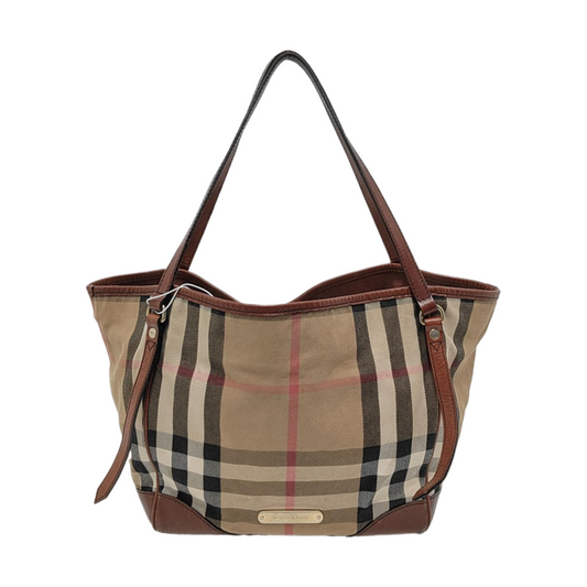 BURBERRY Tote bag Brown Canvas Single Shoulder Bag Handbag Golden hardware-(SKU)-953408955