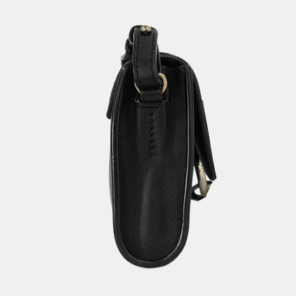 Chloé Faye Black Leather Single Shoulder Bag Golden Silver Hardware Removable shoulder strap-(SKU)-951803337