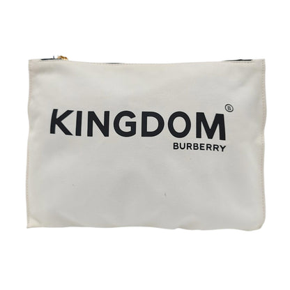 BURBERRY White Canvas Handbag Golden hardware-(SKU)-954185798