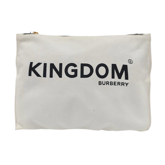BURBERRY White Canvas Handbag Golden hardware-(SKU)-954185798