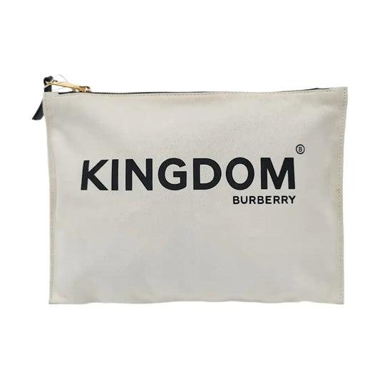 BURBERRY White Canvas Handbag Golden hardware-(SKU)-954190575