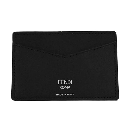 FENDI Black Coated Canvas Card Case-(SKU)-939813905