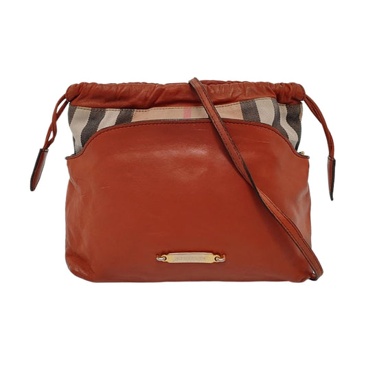 BURBERRY Red cowhide shoulder bag crossbody bag Golden hardware Removable shoulder strap-(SKU)-954287529