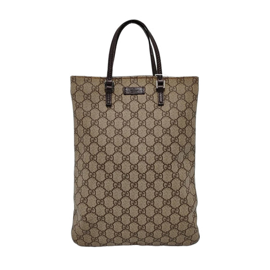 GUCCI Tote bag Ebony Coated Canvas Monogrammed Handbag Black hardware-(SKU)-954704825