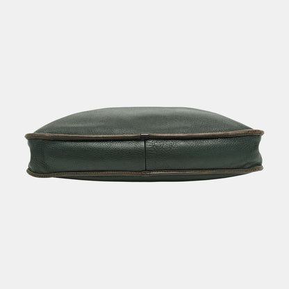 LOEWE Toledo Dark Green Leather Handbag Silver Hardware-(SKU)-954572249
