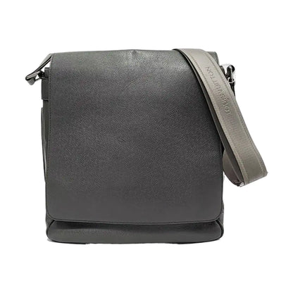 LOUIS VUITTON ROMAN Grey Cowhide Crossbody Bag Silver Hardware-(SKU)-954717295