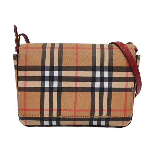 BURBERRY Small size Red Cowhide Single Shoulder Bag Golden hardware Removable shoulder strap-(SKU)-954789335