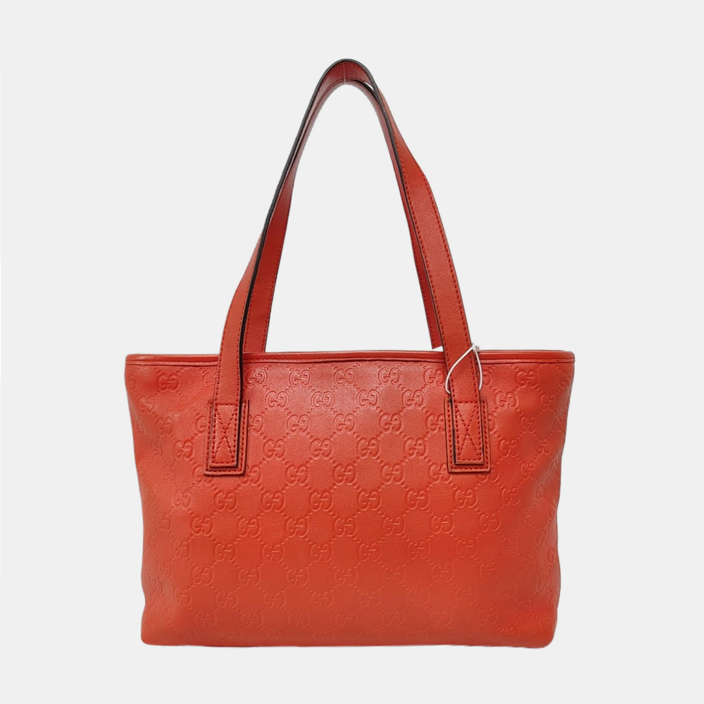 GUCCI GG Imprime Red leather monogram embossed crossbody shoulder tote handbag Golden hardware-(SKU)-954939048