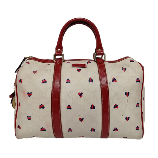 GUCCI Joy Beige Coated Canvas Printed Tote Bag Golden hardware-(SKU)-955096303