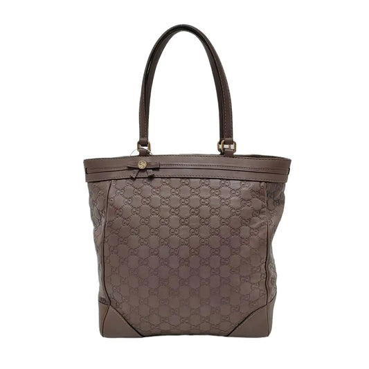 GUCCI Mayfair Purple leather old flower embossed handbag Golden hardware-(SKU)-953543271