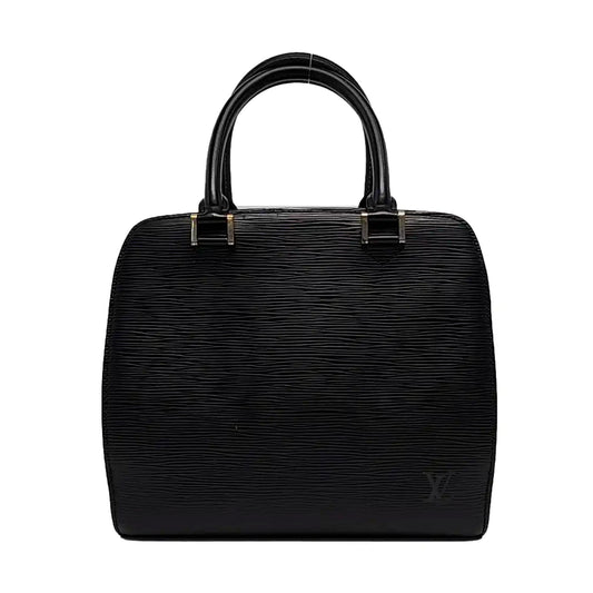 LOUIS VUITTON PONNEUF Small size BlackEPI牛皮水波纹Handheld包 Golden hardware Vintage model-(SKU)-955324453