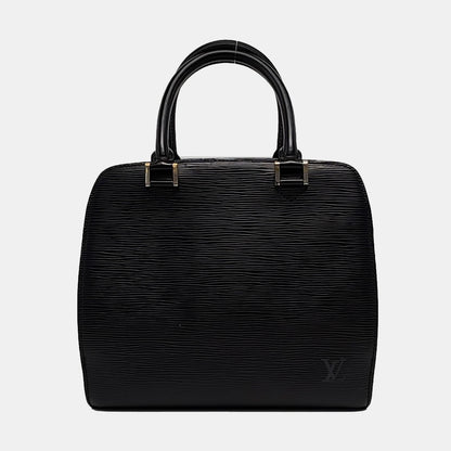 LOUIS VUITTON PONNEUF Small size BlackEPI牛皮水波纹Handheld包 Golden hardware Vintage model-(SKU)-955324453