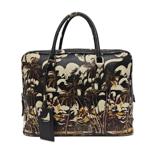 PRADA Multicolor Calfskin Crossgrain Handbag Silver Hardware-(SKU)-955513248