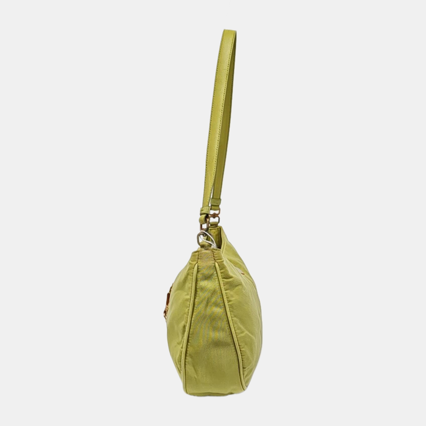 PRADA Green Nylon Logo Shoulder Bag Golden hardware-(SKU)-955381883