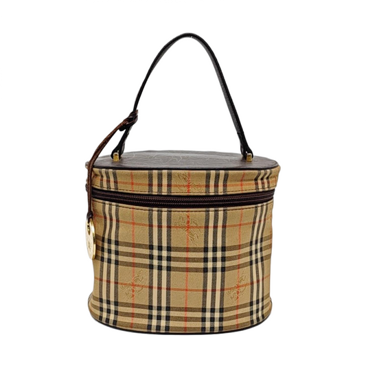 BURBERRY Khaki canvas military horse pattern tote bag Golden hardware-(SKU)-955755761