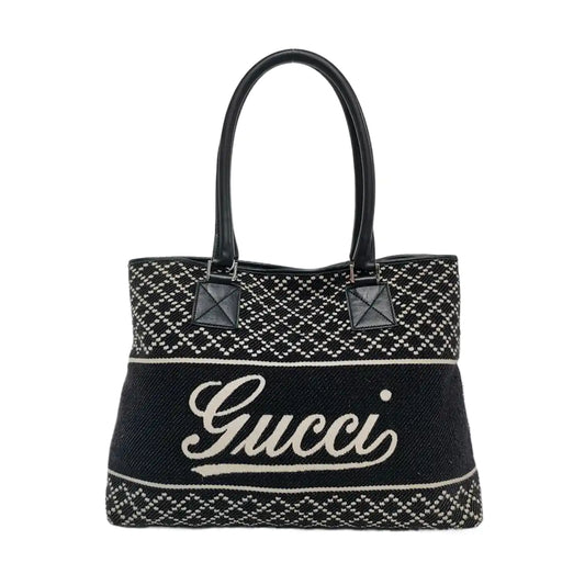 GUCCI Princy Black Fabric Jacquard Single Shoulder Bag Golden hardware-(SKU)-955712235