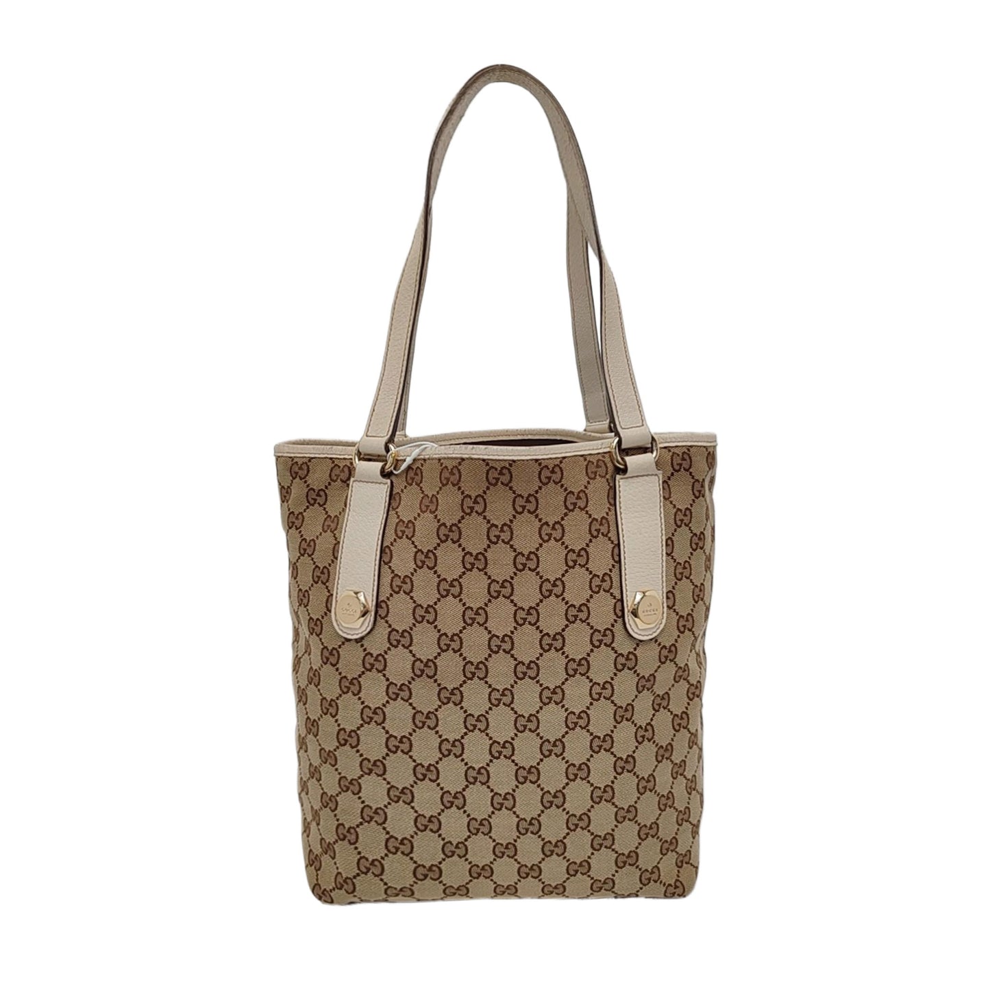 GUCCI Bucket bag Khaki Canvas Monogram Floral Single Shoulder Bag Tote Bag Golden hardware-(SKU)-955867779